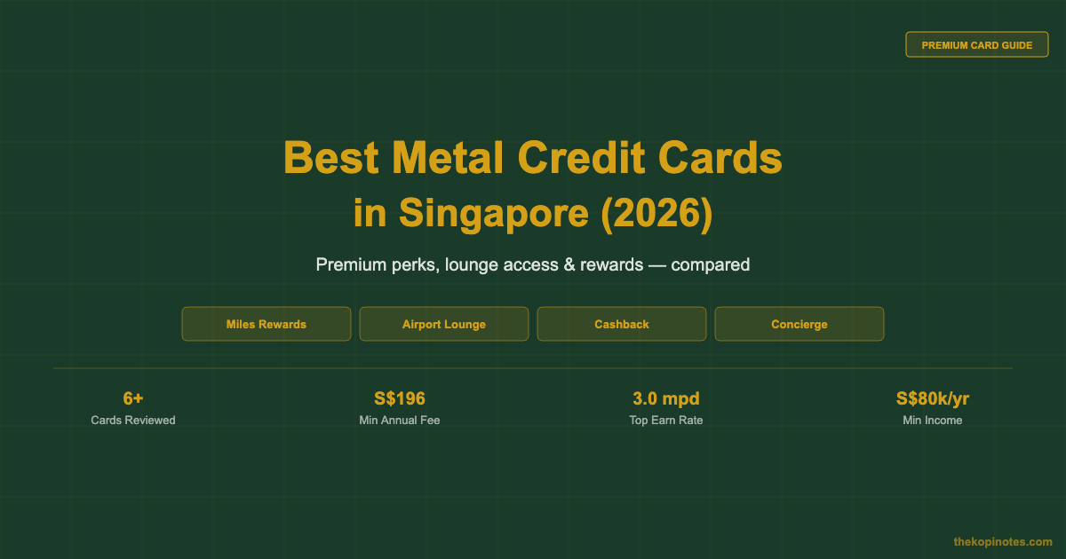 Best Metal Credit Cards in Singapore 2026 — The Kopi Notes