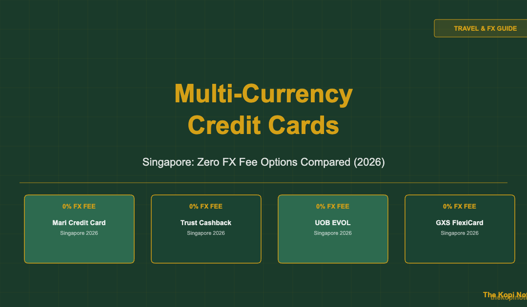 Multi-Currency Credit Cards Singapore: Zero FX Fee Options (2026) — The Kopi Notes