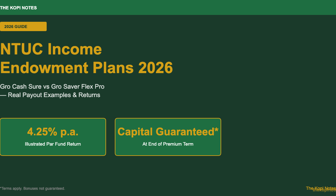 NTUC Income Endowment Plan Singapore 2026: Complete Guide & Comparison — The Kopi Notes