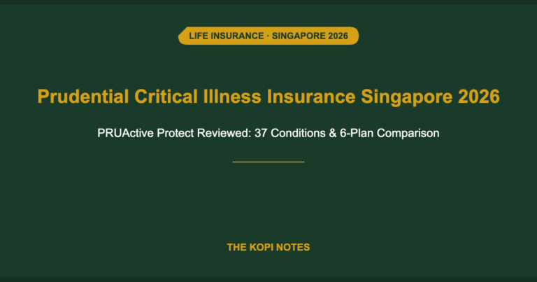 Prudential Critical Illness Insurance Singapore 2026: PRUActive Protect Reviewed