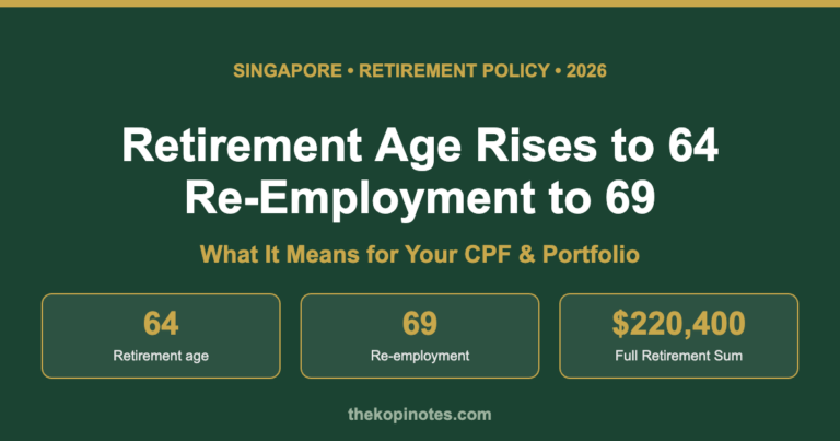 Singapore Retirement Age 64 in 2026: What It Means for Your Money