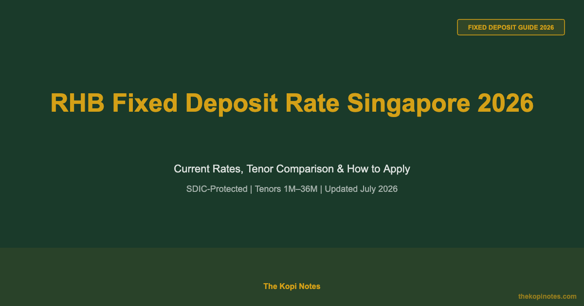 RHB Fixed Deposit Rate Singapore 2026: Current Rates, Tenor Comparison & How to Apply — The Kopi Notes