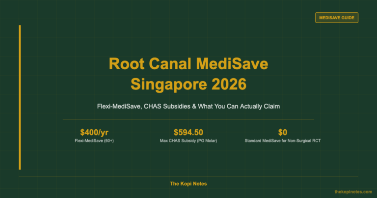 Root Canal MediSave Singapore: How Much Can You Claim? (2026 Guide)