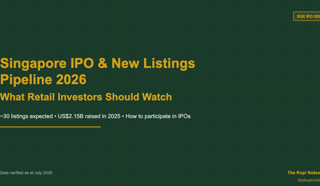 Singapore IPO & New Listings Pipeline 2026: What Retail Investors Should Watch