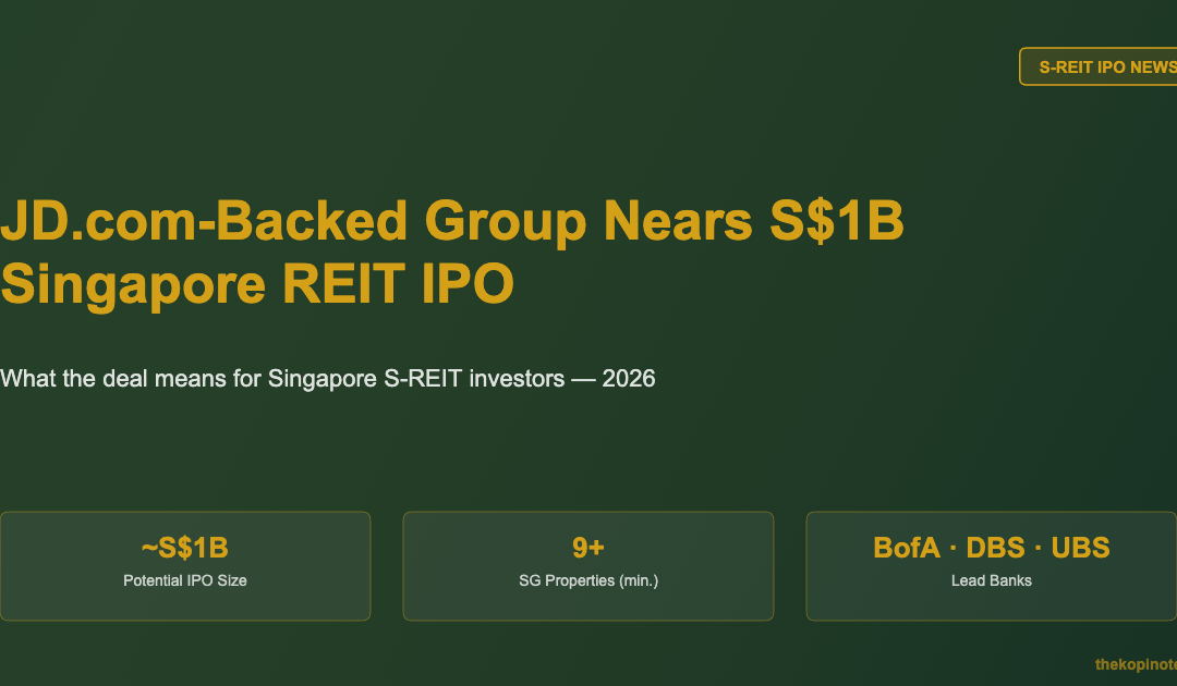 JD.com-Backed Singapore REIT IPO 2026: What It Means — The Kopi Notes