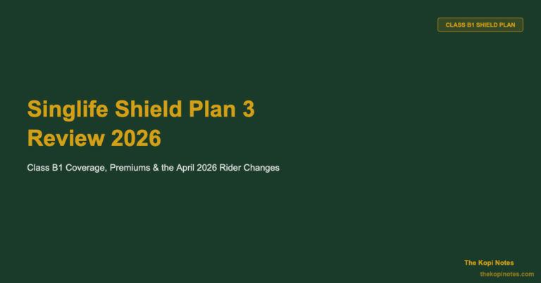 Singlife Shield Plan 3 Review 2026: Class B1 Coverage & Rider Changes