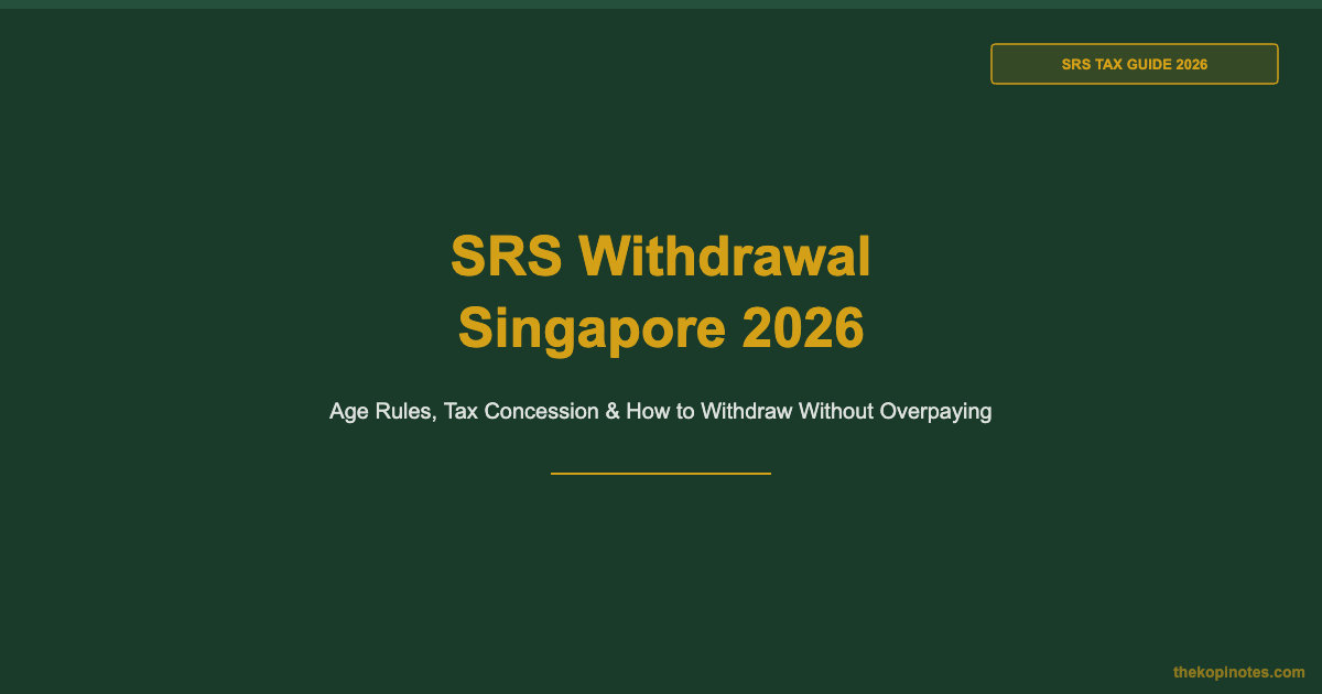 Tax Notes SRS Withdrawal Singapore 2026: Age Rules, Tax Concession & How to ...