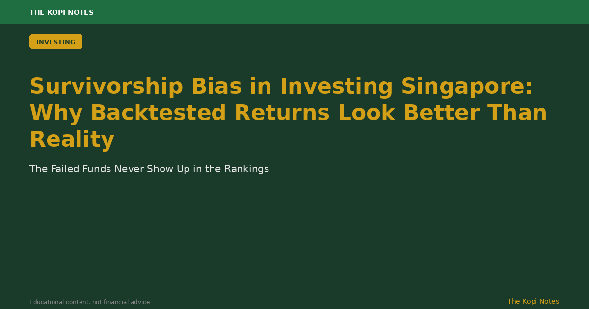 Survivorship Bias in Investing Singapore: Why Backtested Returns Look Better Than Reality