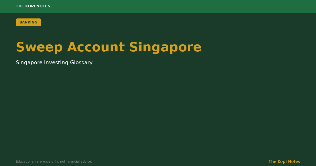 Sweep Account Singapore: How Robo-Advisors Turn Idle Cash Into a Yield-Bearing Portfolio Overnight