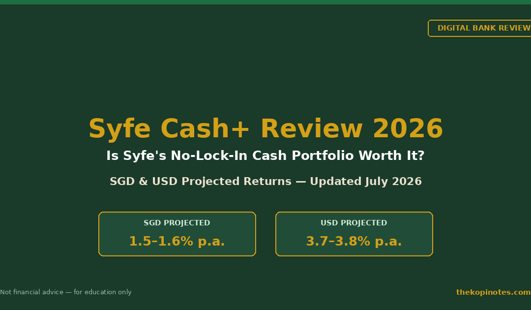 Syfe Cash+ Review 2026 - The Kopi Notes