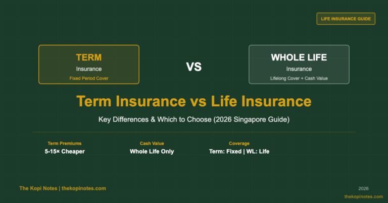 Term Insurance vs Life Insurance Singapore: Key Differences (2026)