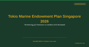 Tokio Marine Endowment Plan Singapore 2026: TM Nest Egg (II) FlexiSaver & CashBack 8/10 Reviewed