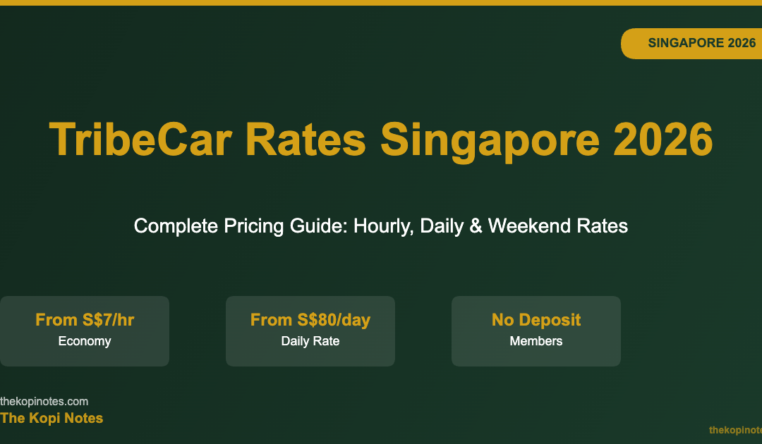 TribeCar Rates Singapore 2026