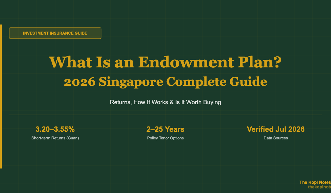 What Is an Endowment Plan? 2026 Complete Guide for Singapore Investors — The Kopi Notes