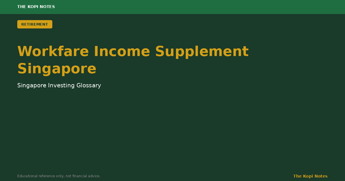 Workfare Income Supplement Singapore: Up to S$4,900 a Year for Lower-Wage Workers, Split Between Cash and CPF