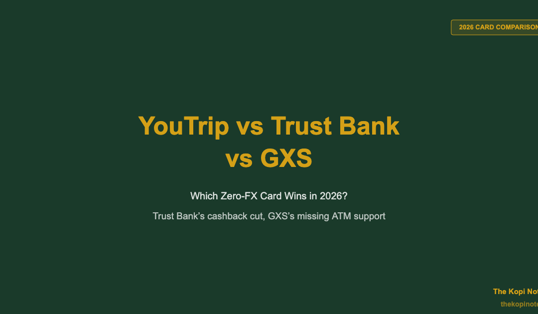 YouTrip Card vs Trust Bank vs GXS: The 2026 Verdict — The Kopi Notes