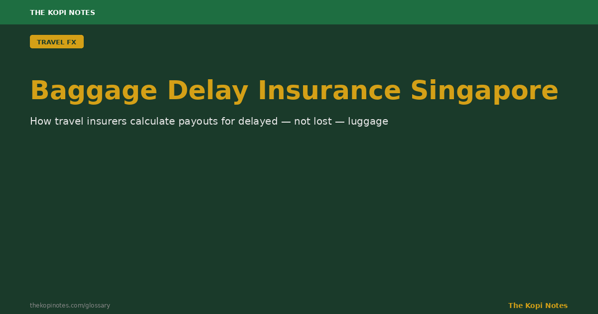 Baggage Delay Insurance Singapore: What You're Owed When Your Luggage Doesn't Land With You