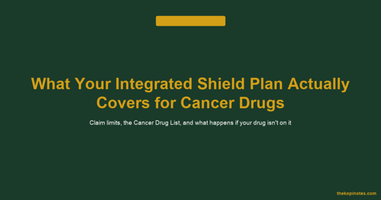 Cancer Drug List (CDL) 2026: What Your Integrated Shield Plan Actually Covers