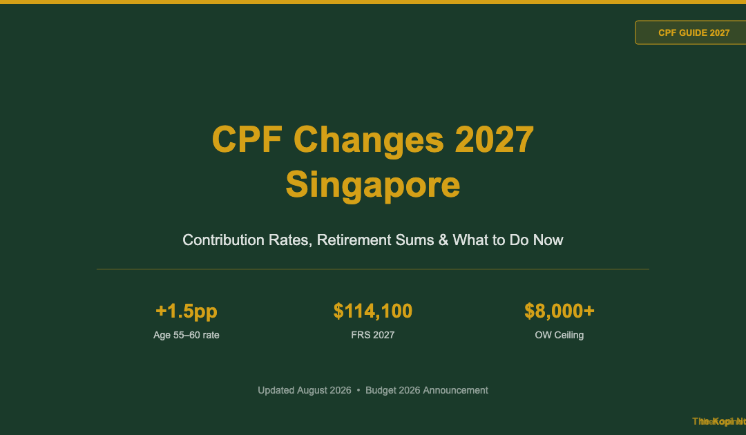 CPF Changes 2027 Singapore: Contribution Rates, Retirement Sums & What to Do Now — The Kopi Notes
