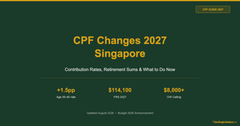 CPF Changes 2027 Singapore: Contribution Rates, Retirement Sums and What to Do Now