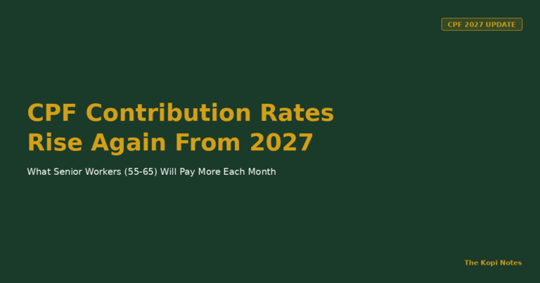 CPF Contribution Rate Changes 2027: How Much More Senior Workers Will Pay