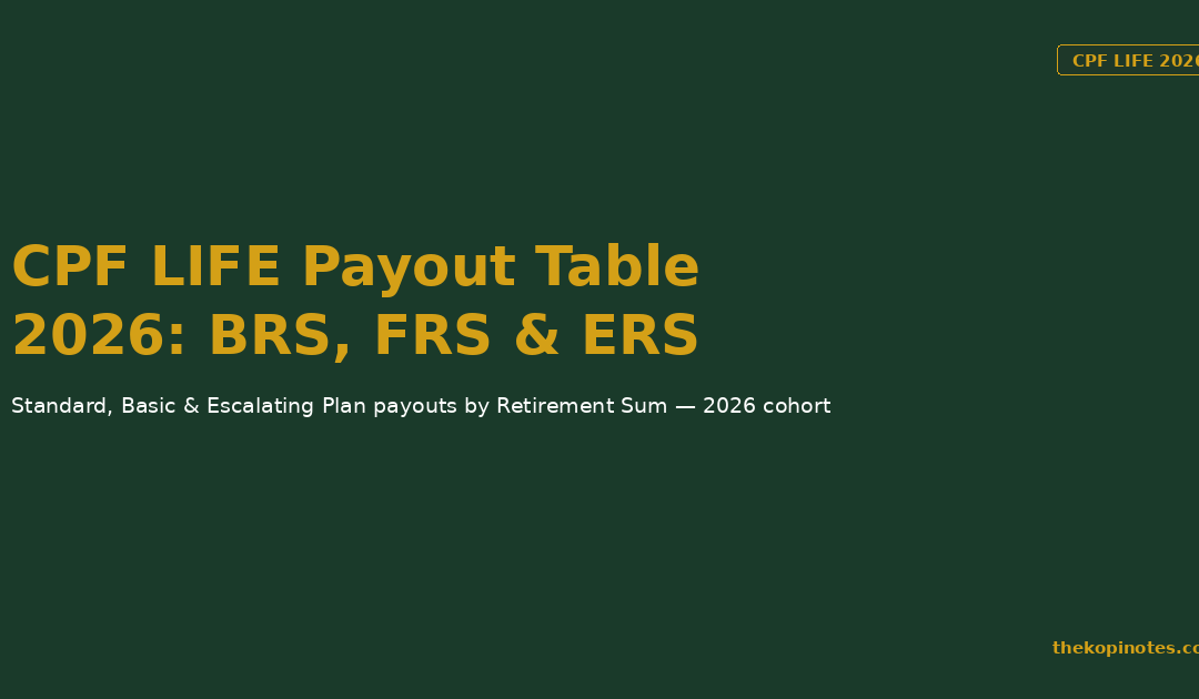 CPF LIFE Payout Table 2026: BRS, FRS & ERS — The Kopi Notes