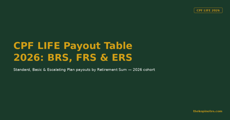 CPF LIFE Payout Table 2026: How Much You’ll Get at BRS, FRS & ERS