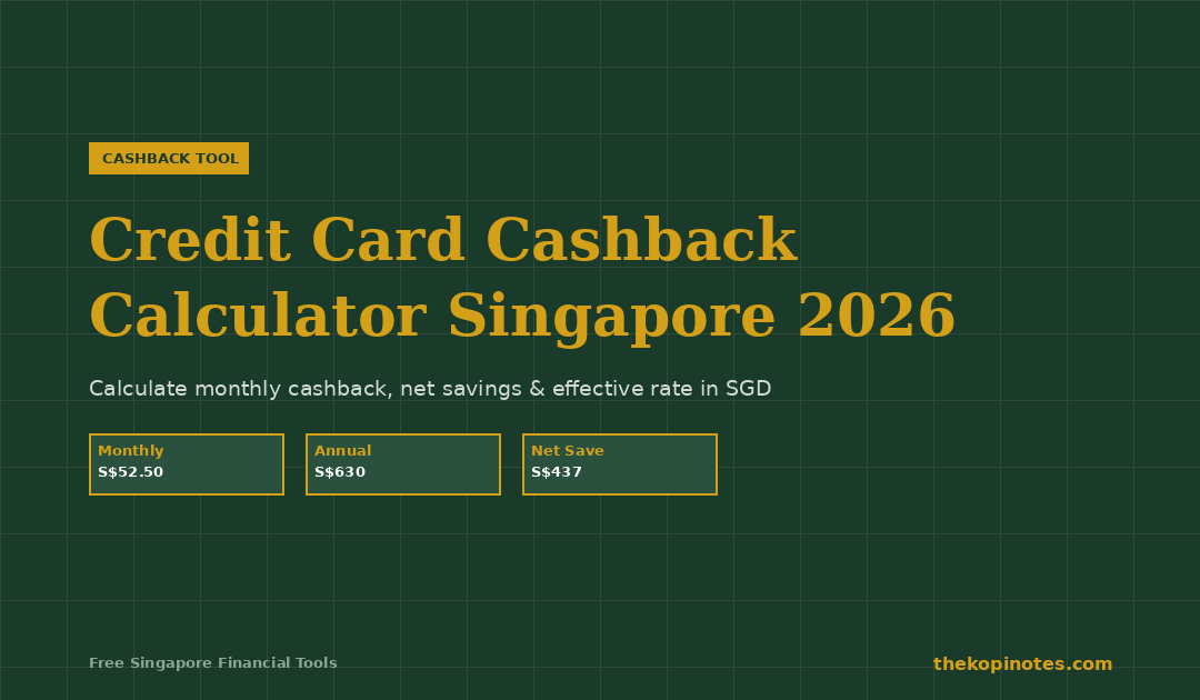Credit Card Cashback Calculator Singapore 2026