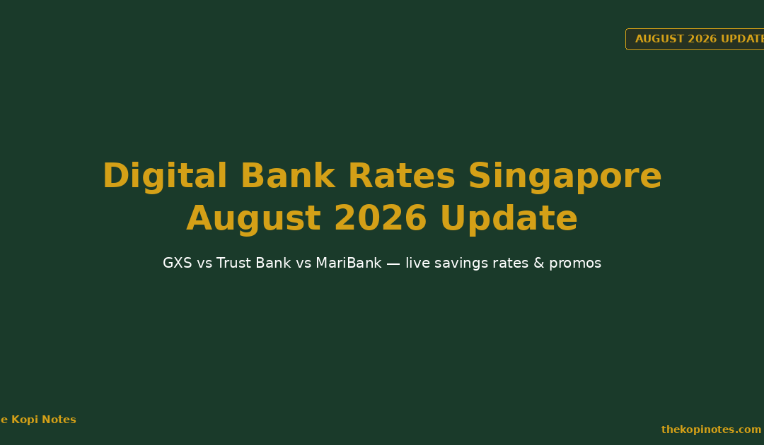 Digital Bank Rates Singapore August 2026 Update — The Kopi Notes