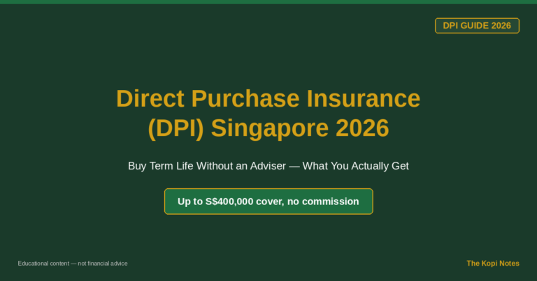 Direct Term Life Insurance Singapore 2026: The Complete DPI Guide (No Adviser Needed)