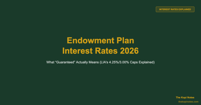 Endowment Plan Interest Rate Singapore 2026: What “Guaranteed” Actually Means