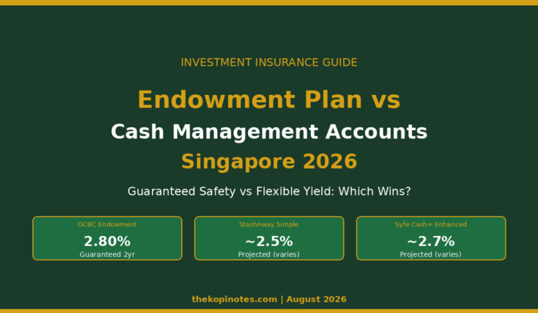 Endowment Plan vs Cash Management Accounts Singapore 2026: Guaranteed Safety vs Flexible Yield