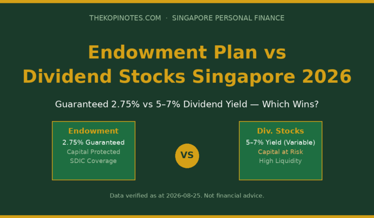 Endowment Plan vs Dividend Stocks Singapore 2026: Which Gives Better Returns?