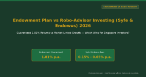 Endowment Plan vs Robo-Advisor Investing (Syfe & Endowus) 2026: Guaranteed Returns vs Market Growth