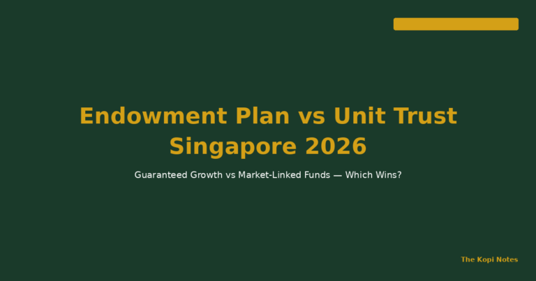 Endowment Plan vs Unit Trust Singapore 2026: Guaranteed Growth vs Actively Managed Funds