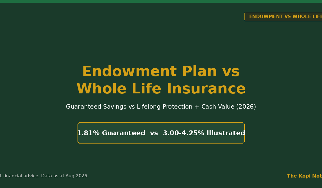 Endowment Plan vs Whole Life Insurance Singapore 2026 — The Kopi Notes