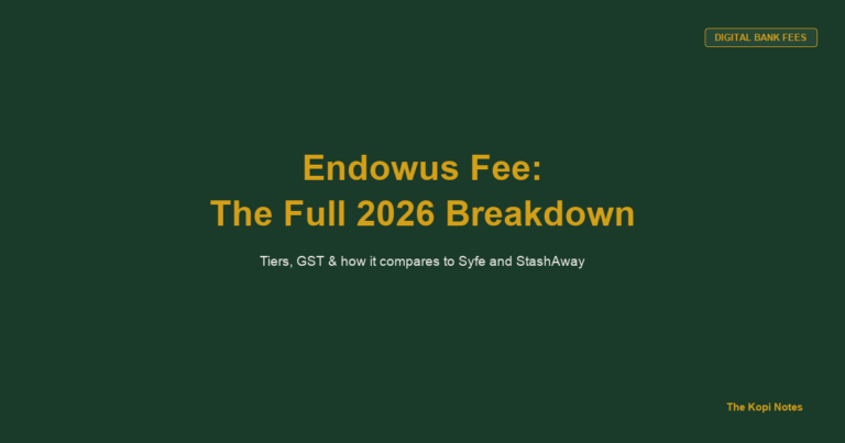 Endowus Fee Explained: The Full 2026 Breakdown