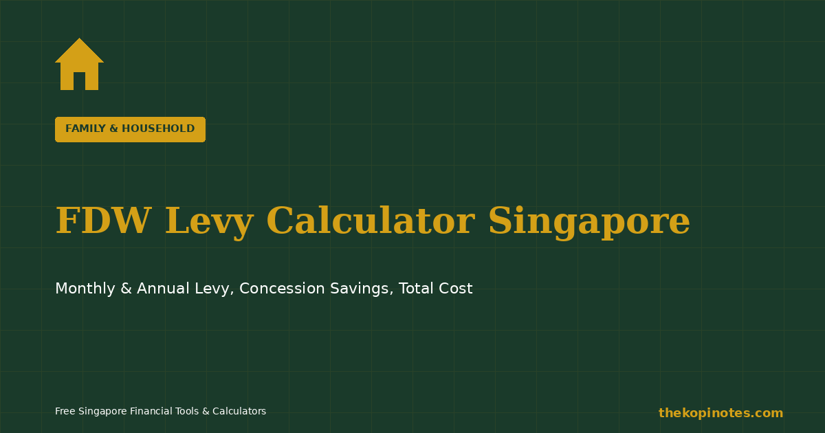 FDW Levy Calculator Singapore 2026