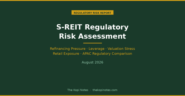S-REIT Regulatory Risk Assessment: Refinancing, Leverage, and Retail Exposure (August 2026)