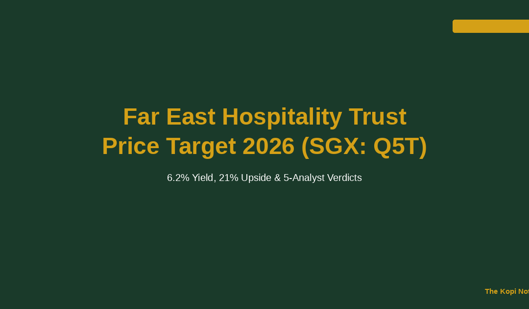 Far East Hospitality Trust Price Target 2026 (SGX: Q5T) — The Kopi Notes