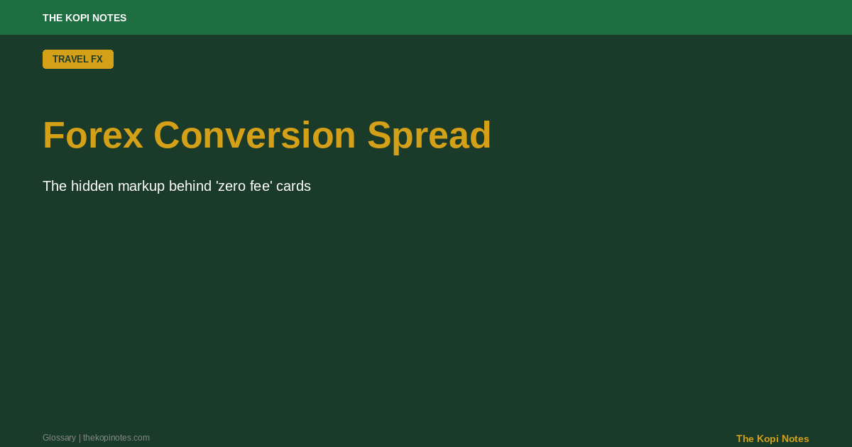 Forex Conversion Spread Singapore