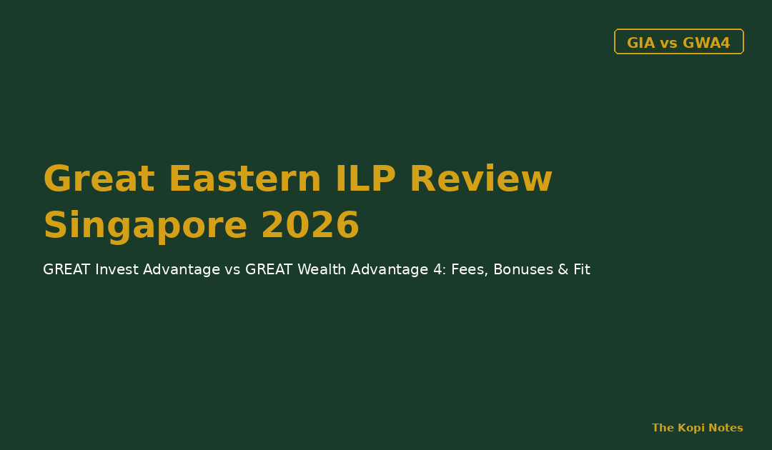 Great Eastern ILP Review Singapore 2026: GREAT Invest Advantage vs GREAT Wealth Advantage 4 — The Kopi Notes