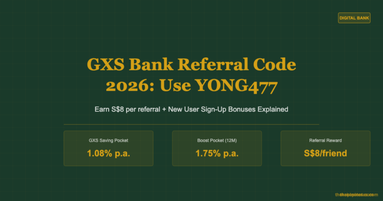 GXS Bank Referral Code 2026: Use YONG477 to Earn S$8 + New User Bonuses