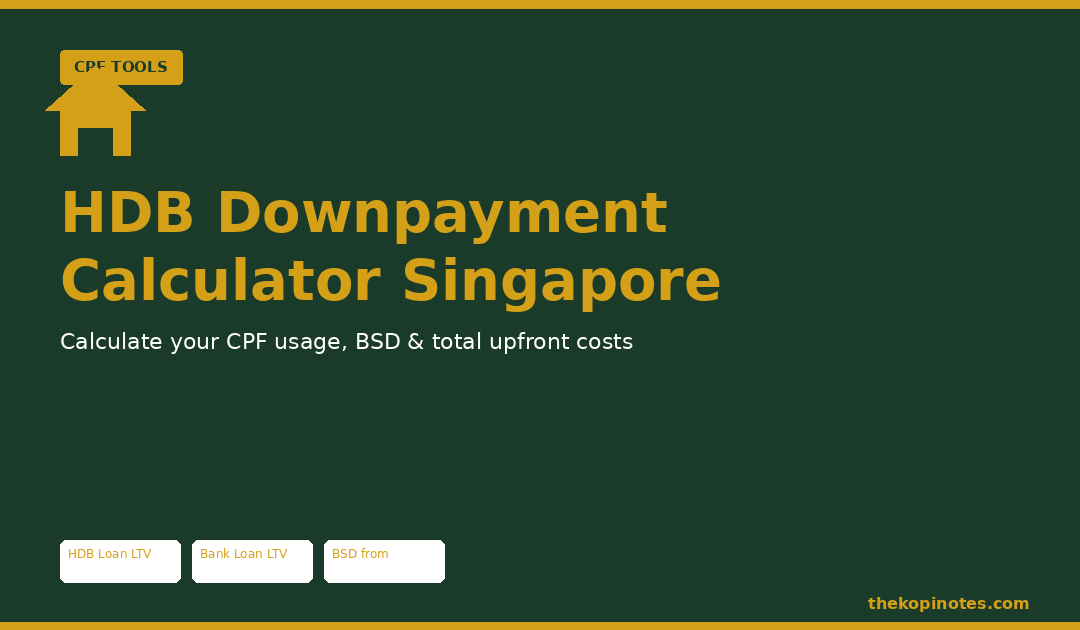 HDB Downpayment Calculator Singapore 2026