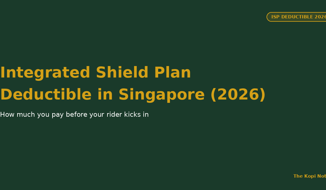 Integrated Shield Plan Deductible in Singapore (2026) — The Kopi Notes