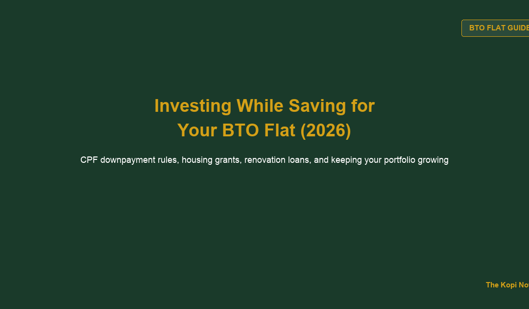 How to Invest in Singapore While Saving for a BTO Flat: Balancing CPF, Renovation, and Your Portfolio (2026) — The Kopi Notes