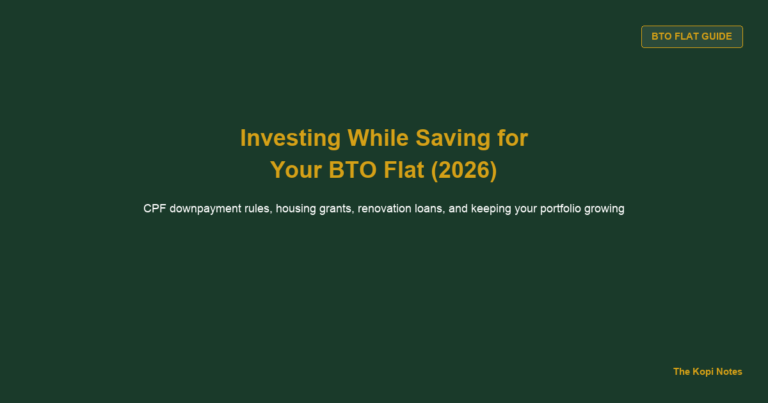 How to Invest in Singapore While Saving for a BTO Flat: Balancing CPF, Renovation, and Your Portfolio (2026)