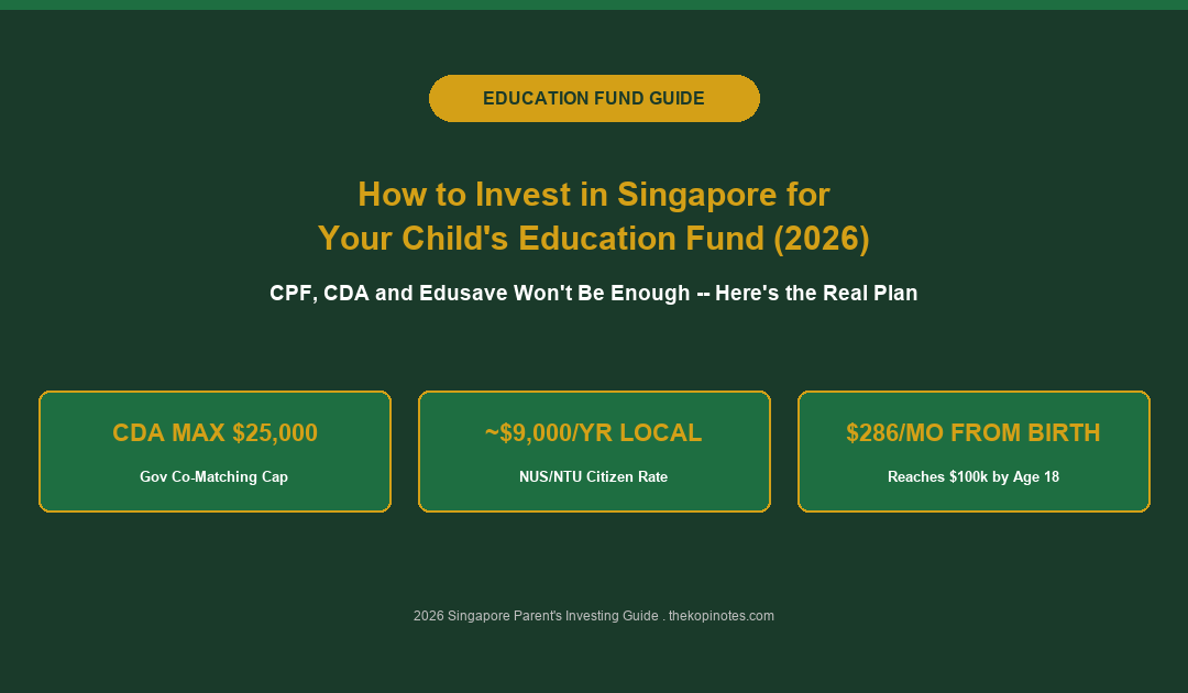 How to Invest in Singapore for Your Child's Education Fund (2026) -- The Kopi Notes