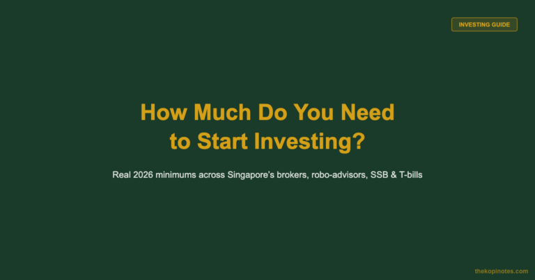 How Much Money Do You Need to Start Investing in Singapore? (2026 Guide)