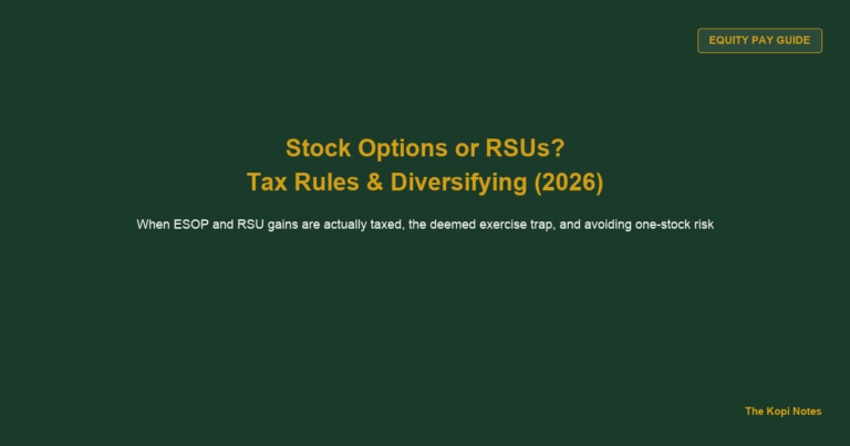 How to Invest in Singapore When Your Pay Includes Stock Options or RSUs (2026)